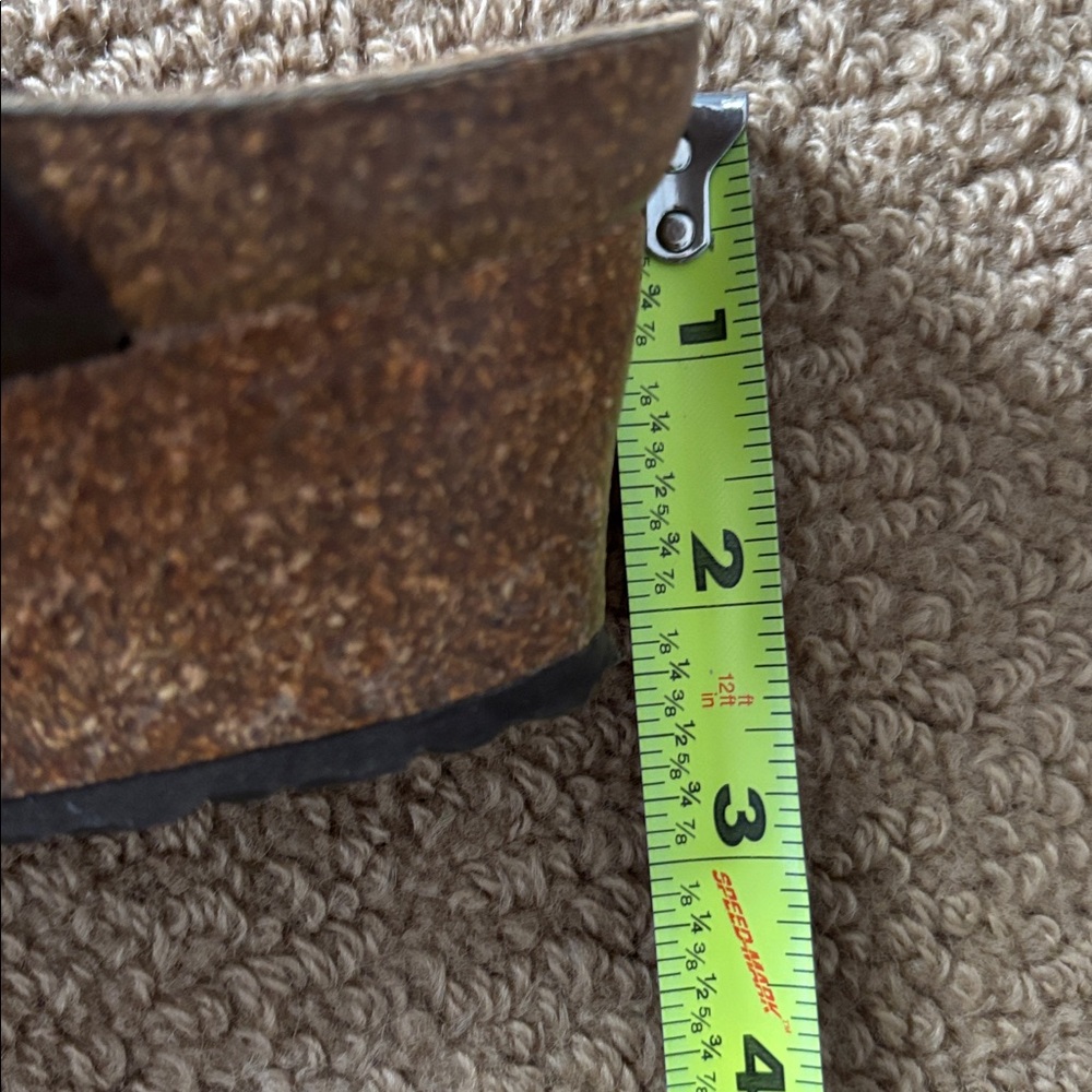 Birkenstock Papillio Dorothy Wedge Sandal Brown Bronze with Buckle Size 10 - Picture 11 of 11